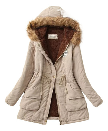 Chaqueta Acolchada Capucha, Ropa Informal Cálida La Nieve Pa