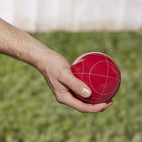 Set De Amazonbasics Set De Pelotas De Bocha Con Estuche Suav