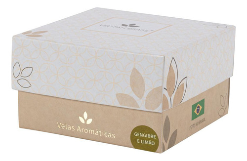 Vela Aromática Premium Gengibre E Limão C/ 4 Mini Velas