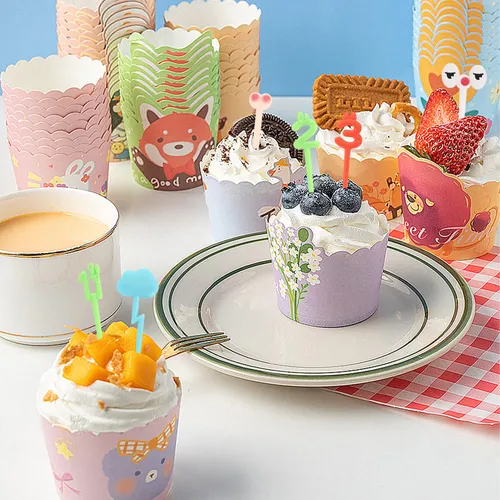 Palillos Para Niños Con Dibujos Animados De Animal Food Fork