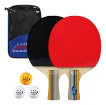 Comprar Set De Palas De Ping Pong Con Bolsa Y 3 Pelotas Para Uso In