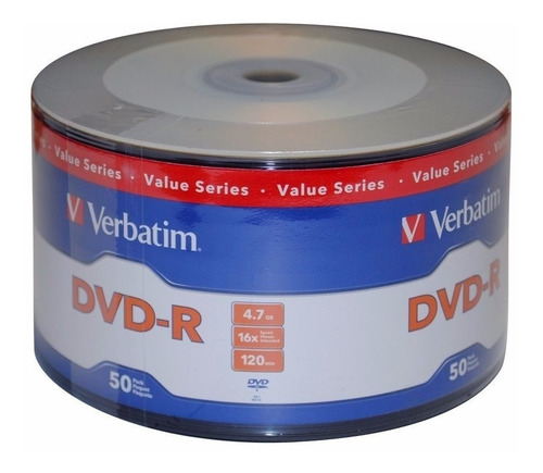 Dvd Verbatim -r 16 X Estampado X50 Unidades. No Tdk Sony