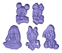 Comprar Set X5 Cortantes Disney Bebe Mickey Minnie Pluto Daisy Donal