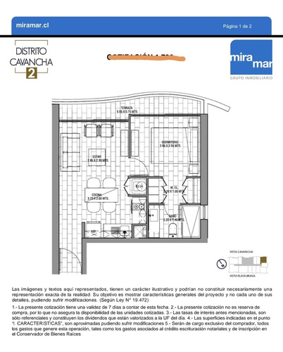 Venta De Cesión O Pie Departamento 1d-distrito Cavancha 2