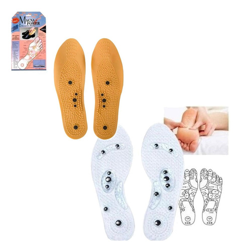 Pack Plantillas Magneticas Iman Reflexologia Baje Peso 