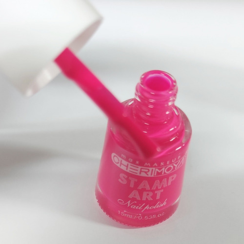 3 Colores Para Stamping De Uñas. Rojo, Fucsia Y Plata 15ml.