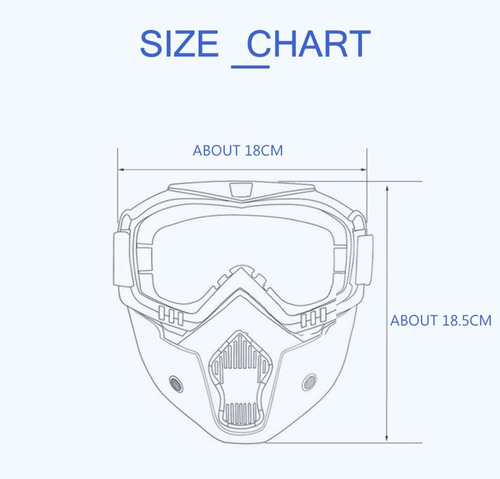 Imagen 7 de 8 de Mascara Y Goggles Tornasol Gotcha, Motociclismo, Skate, Etc