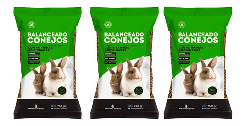 Alimento Balanceado Conejo Premium Angora Holandes Lop X 3ud