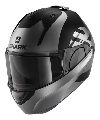 Casco Abatible Shark Evo Es Kedje Gris/negro Rider One