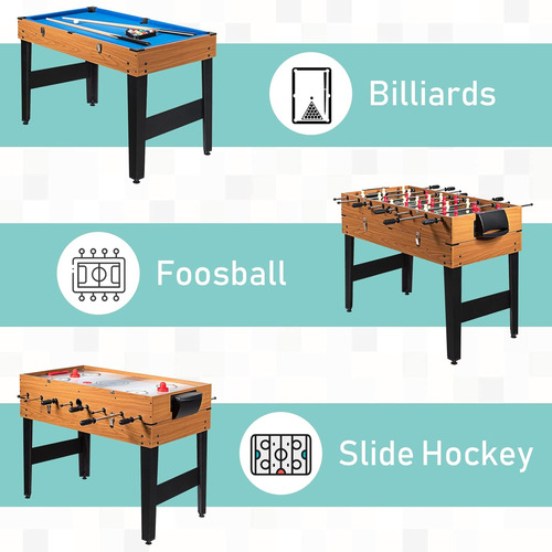 Arlime 3 En 1 Mesa De Juego Múltiple, 48 Mesa De Foosball Co