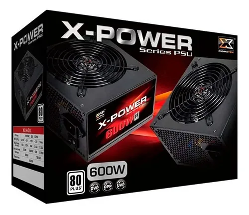 Xigmatek Xpower Fuente Gamer 600w Certificación 80 Plus