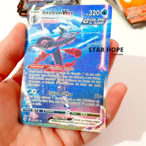 Carta Pokémon Inteleon Vmax Arte Alternada Golpe Fusão