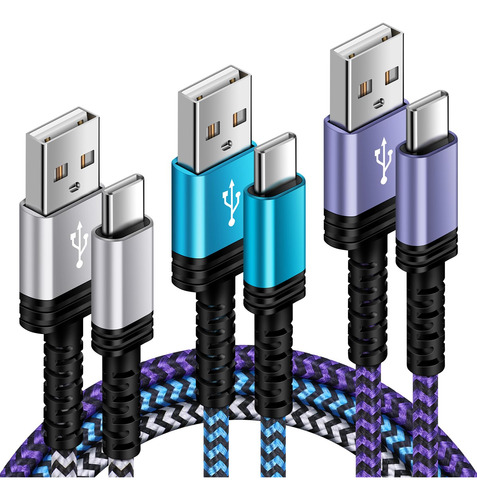 Cable De Carga Automática Para Teléfono Android C, [3 Pies+5