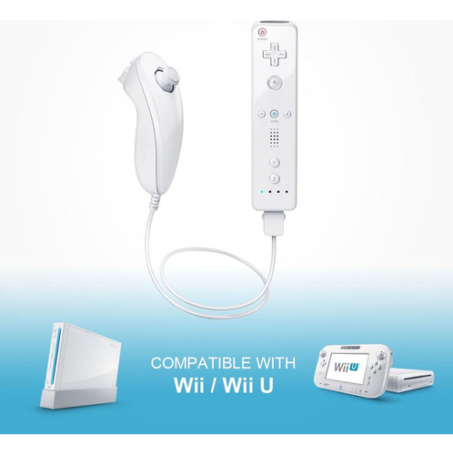 Mote Nunchuk Control Joystick 2 En 1 Mando Para Wii / Wii U