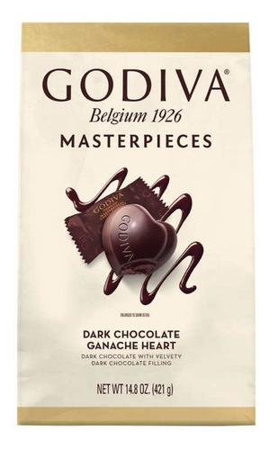 Godiva Chocolate Negro Belga Masterpieces Importado 421g.