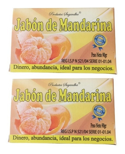 2 Jabones Esotéricos De Mandarina (dinero, Abundancia)