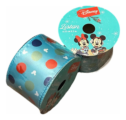 Listón Mickey Mouse Disney Navideño Liston Para Moños 10 M