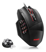 Comprar TERPORT S700 Mouse Gamer Alámbrico Con 8 Pesas Y Estuches, 18 Botones Programables, 16400 Dpi Con Niveles Ajustables, 33 Colores LED, Mouse Gamer de Juegos Negro Programable