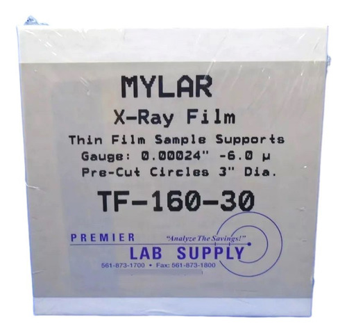 Pelicula Myar 0.00024 In 6.0u Diam 3 In C/100 Premier Lab