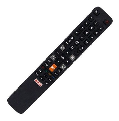 Controle Remoto Tv Led 4k Tcl Semp Toshiba Netflix Globoplay