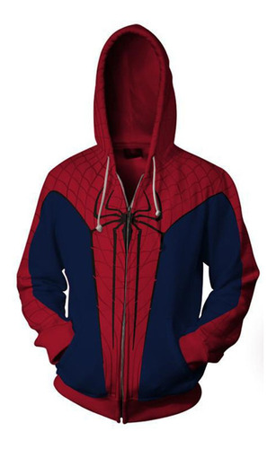 Chaqueta Con Cremallera Para Halloween 3d Spiderman