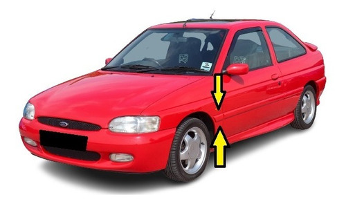 Escort Coupe 1996/2003 Baguetas Guardabarros Delanteros X 2