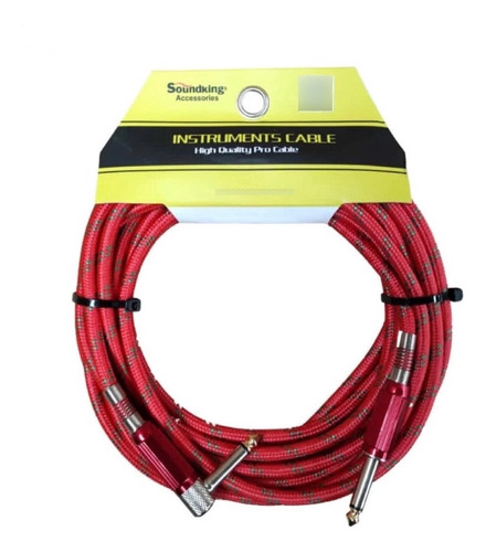 Cable Forrado Para Instrumento De 3metros Soundking Bjj0093m