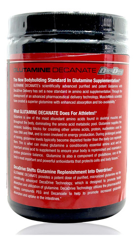 Glutamina Decanate 300 Grs Sin Sabor Musclemeds