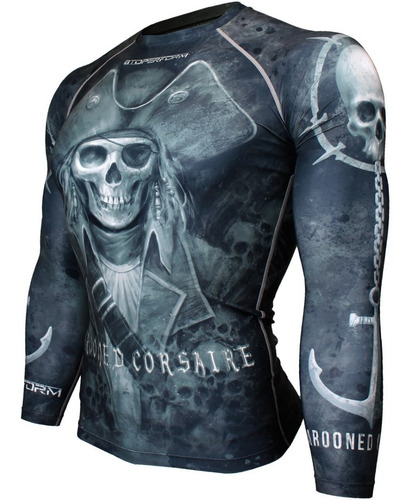 Imagen 5 de 6 de Remera Btoperform Compresión Rashguard Marooned