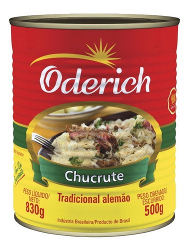 Chucrute Oderich Lata 830g