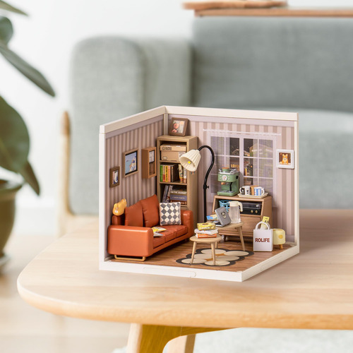 Kit De Casa En Miniatura Bricolaje Con Luz Led Accesorios