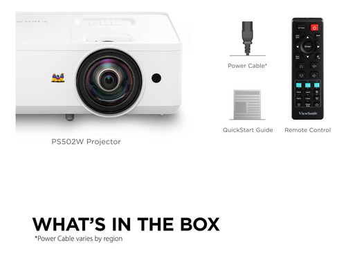 Viewsonic Ps502w 4000 Lúmenes Wxga Proyector De Lanzamiento