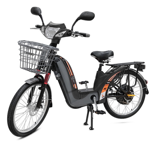 Bicicleta Bike Elétrica 350w 48v C/ Buzina Setas + Alarme