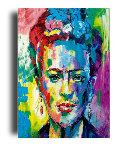 Cuadro Decorativo Canvas Frida Kahlo Abstracto Pintura80*120