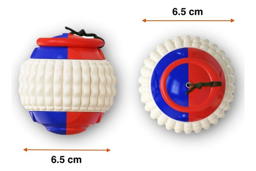 Pelota Tipo Yoyo Para Perros Con Cuerda Retractil Color