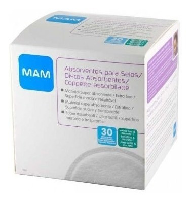 Discos Absorventes Mam 30u - Bebes Y Niños