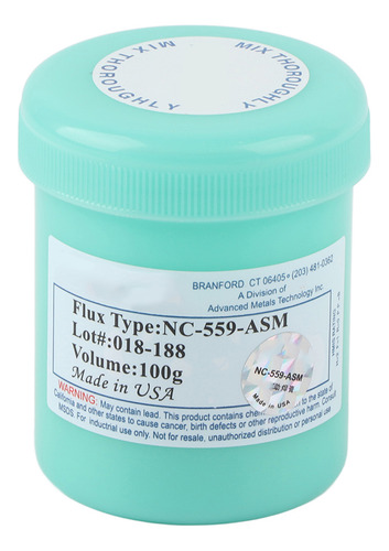 Lata De Soldadura 559 Flux Paste Noclean Para Reparación De