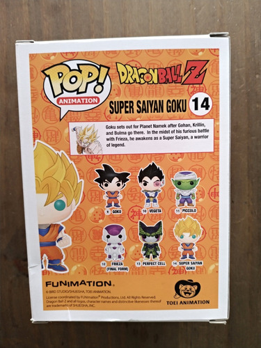 Funko Pop Super Saiyan Goku Nro. 14, Traido De Usa