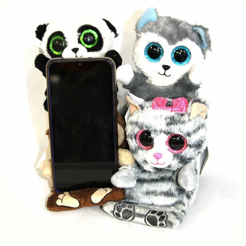 Soporte Apoya Celular Peluche Perrito Husky