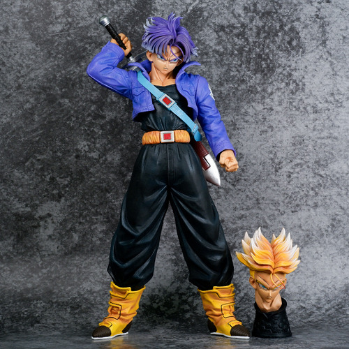 Figura De Dragon Ball Z Trunks Ssj 43cm Alto Pvc