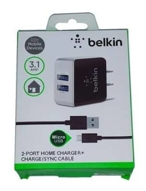 Cargador Belkin 2en1 Microusb 3.1a 