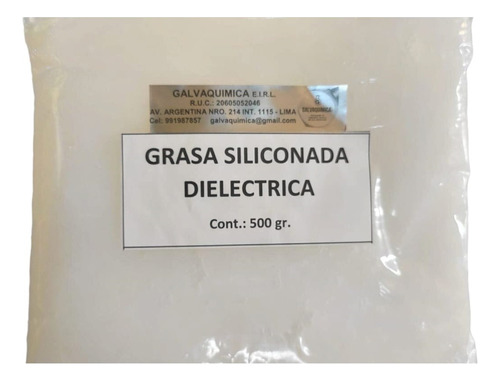 Grasa Dielectrica Siliconada Blanca 500gr Galvaquimica