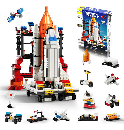 Doloowee Space Exploration Shuttle Toys - Juegos De Bloques 