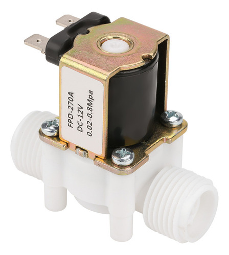 Válvula De Agua Solenoide Entrada Eléctrica Nc De 12v G1/2