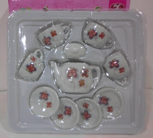 Mini Juego Te Muñecas Juego Te Niñas 10pzs Porcelana Z/ Sur