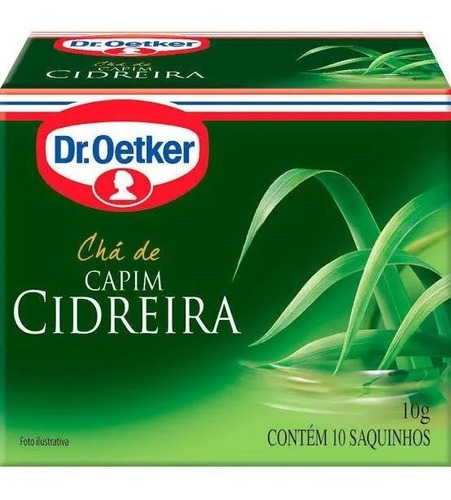 Chá De Capim Cidreira Com 10 Saquinhos De 10 Grs Dr Oetker.