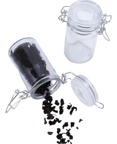 Tarro Hermético De Vidrio 100 Ml 4 Piezas