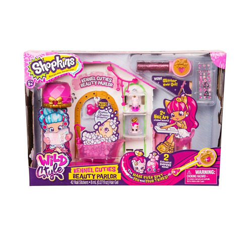 Shopkins Wild Style Puppy Beauty Parlor Playset - Mosca