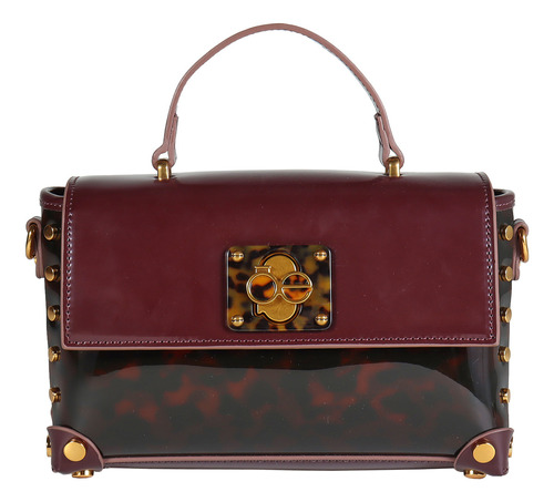 Bolsa Briefcase Cloe Para Mujer Mica Aplicación Estoperoles Color Multicolor