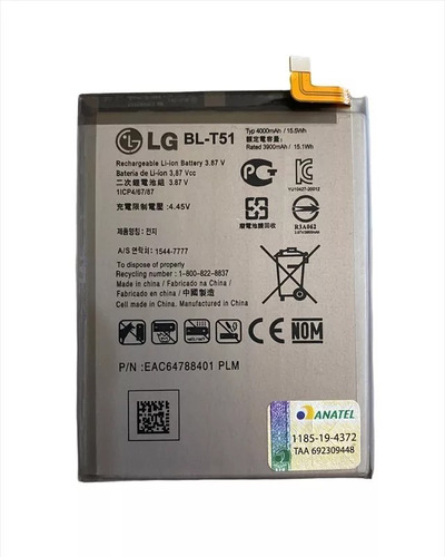 LG Flex Carga Bateria Bl-t51 Para LG K52 K420bmw